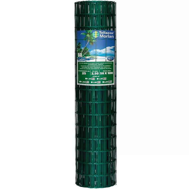 Tela Multiuso PVC Revestida Tellacor 1.00M x 25M Verde 3721 MORLAN