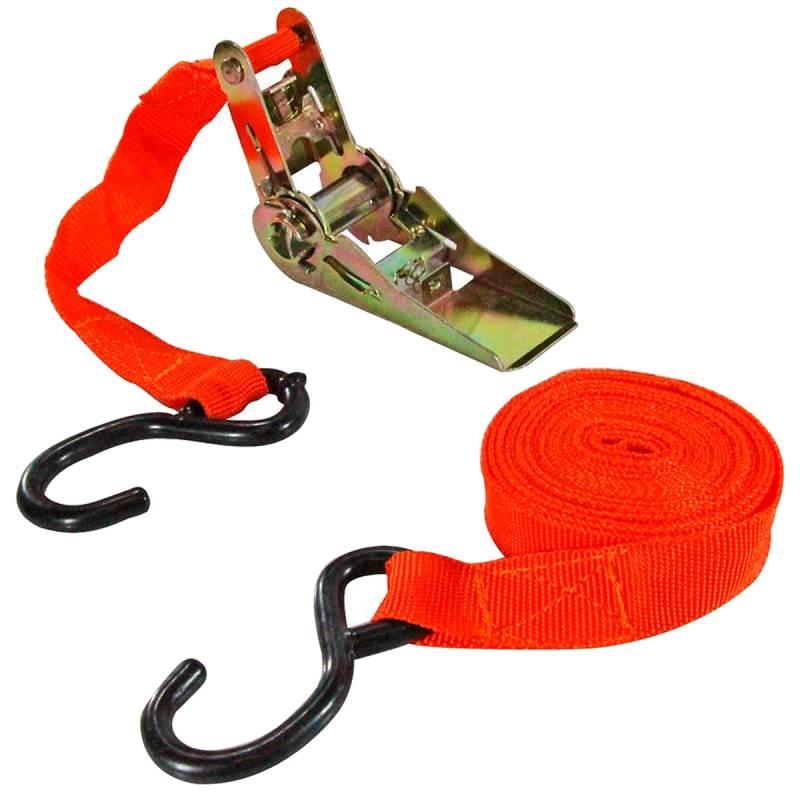 Cinta com Catraca para Amarração de Cargas até 100 KG 4.5 Metros x 2.5 CM F-15 WESTERN