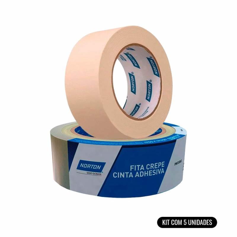 Fita Crepe 48MM x 50M Kit Com 5 Unidades 5539544871 NORTON