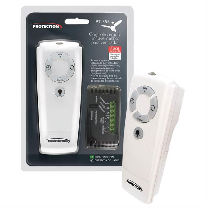 Controle Remoto Universal para Ventilador de Teto PT-355 PROTECTION