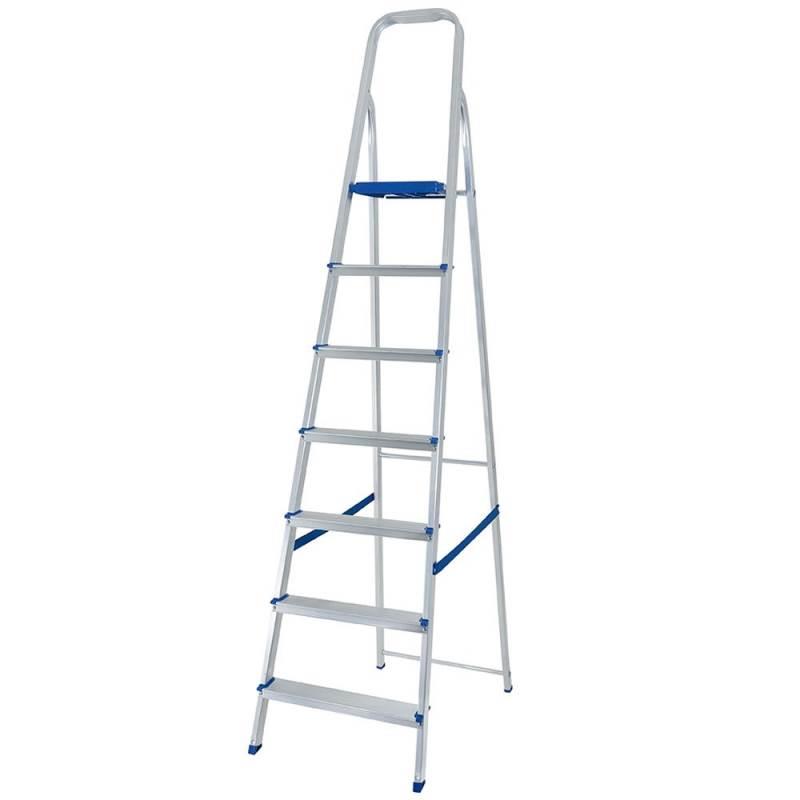 Escada de Alumínio Doméstica 7 Degraus Prima E1207 ALUSTEP