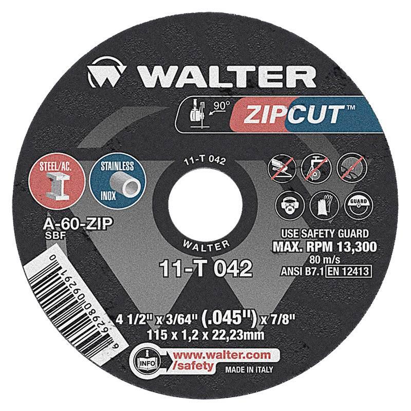 Disco de Corte Inox 4.1/2 x 1.20 MM com Furo de 7/8 WALTER