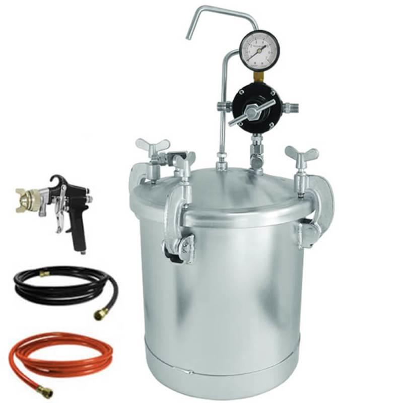 Tanque de Alimentação por Pressão para Pintura 10 Litros com Kit 07912001 LOYAL