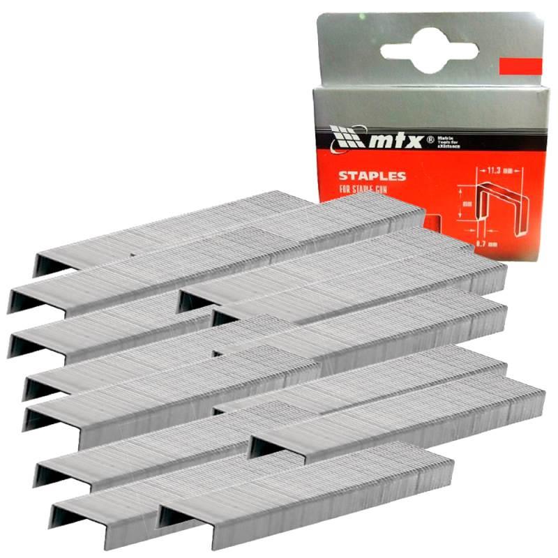 Grampos 106 para Grampeador Tapeceiro 10 MM Caixa com 1.000 Unidades MTX