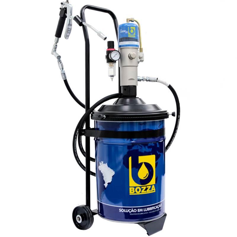 Bomba para Graxa Pneumática 20 KG com Balde 11020-R20-G4 BOZZA