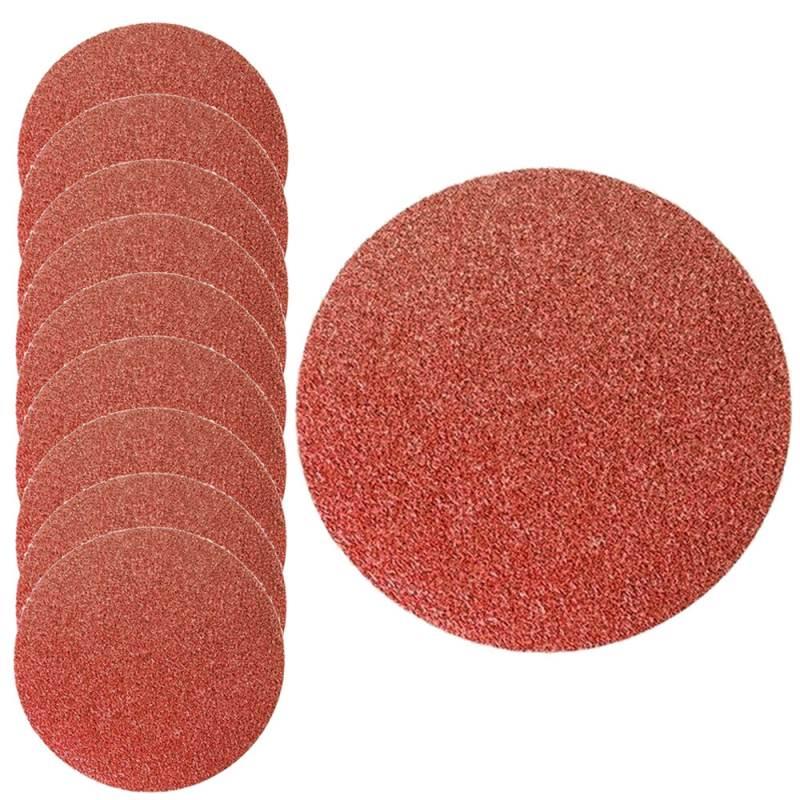 Disco de Lixa com Velcro 125 MM Grão 80 Kit com 10 Peças MTX