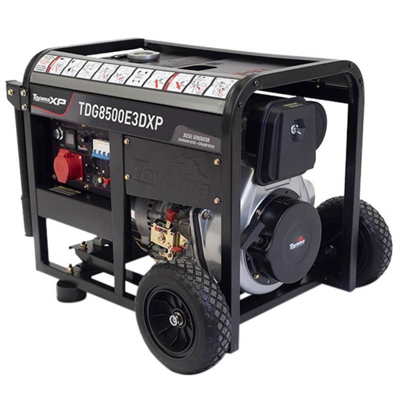 Gerador de Energia à Diesel 7.5 Kva Trifásico TDG8500E3DXP Partida Elétrica TOYAMA