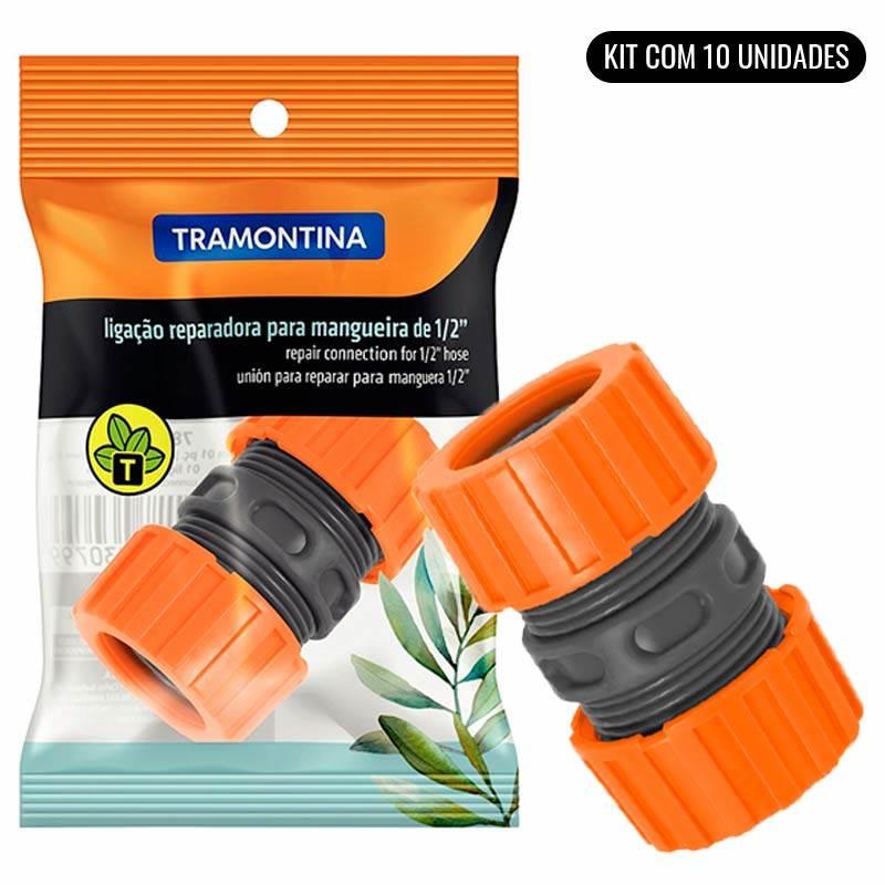 Emenda Reparadora 1/2 Pol Para Mangueira Kit Com 10 Unidades TRAMONTINA
