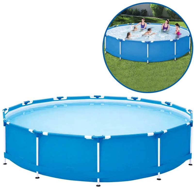 Piscina com Armação 7.000 Litros Redonda 3.66 Metros MOR