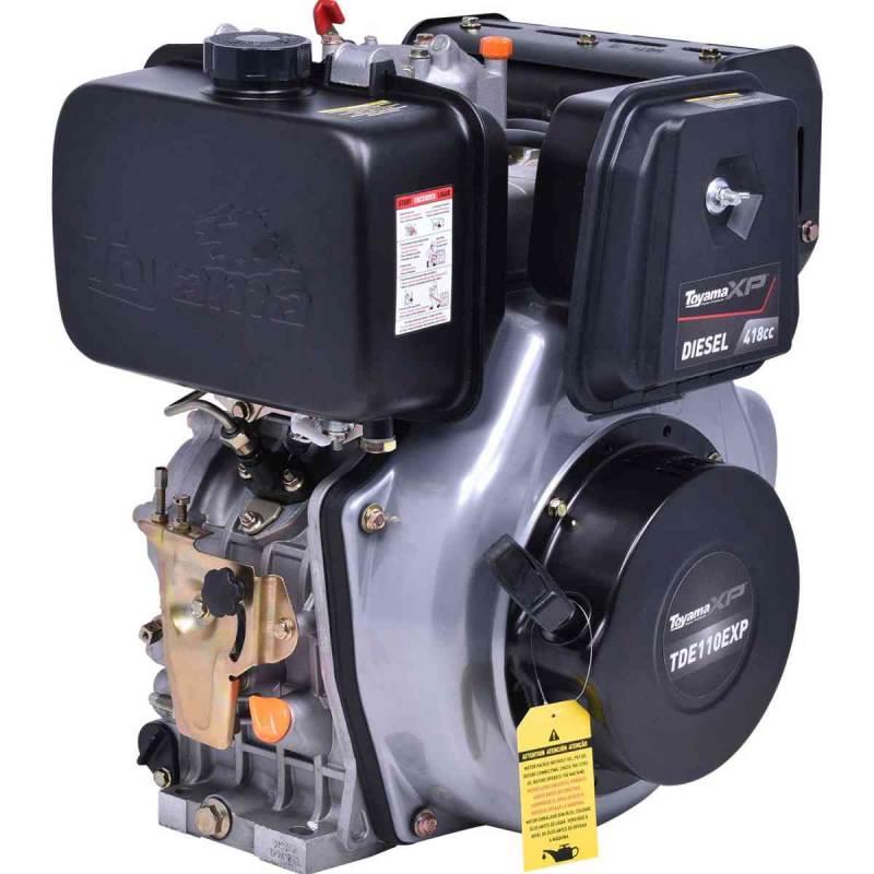 Motor Diesel 10.5 HP 4T 418CC Partida Elétrica TDE110EXP TOYAMA