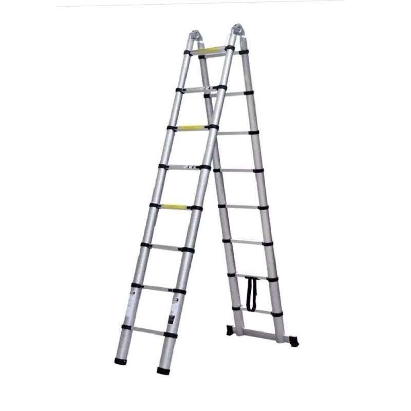 Escada Telescópica Dupla 16 Degraus 5 Metros STARFER