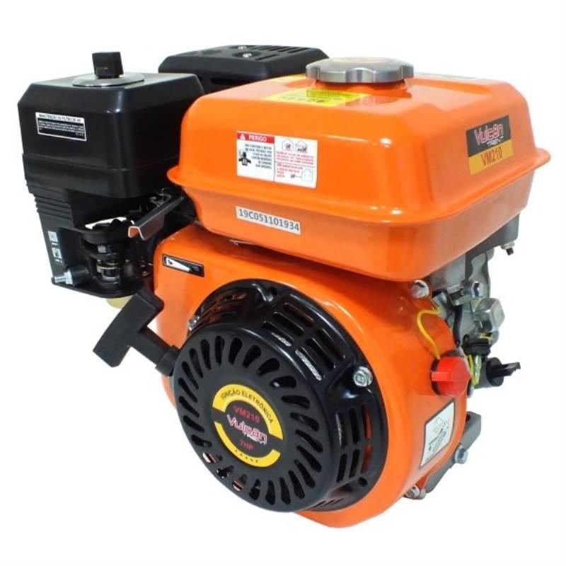 Motor Estacionário à Gasolina 4T 7HP com Sensor de Óleo VM210 VULCAN