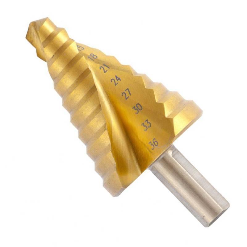 Broca Escalonada de 9 à 36 MM HSS Espiral Profissional MTX