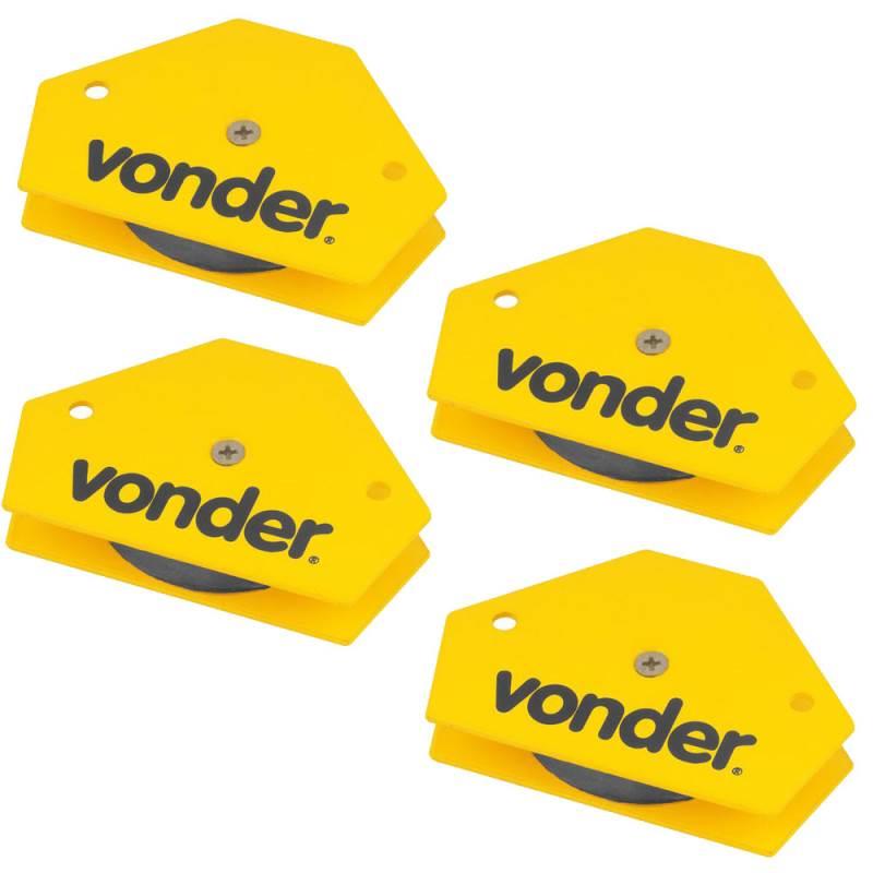 Esquadro Magnético Hexagonal para Soldador 10 KG Combo c/ 4 Peças VONDER