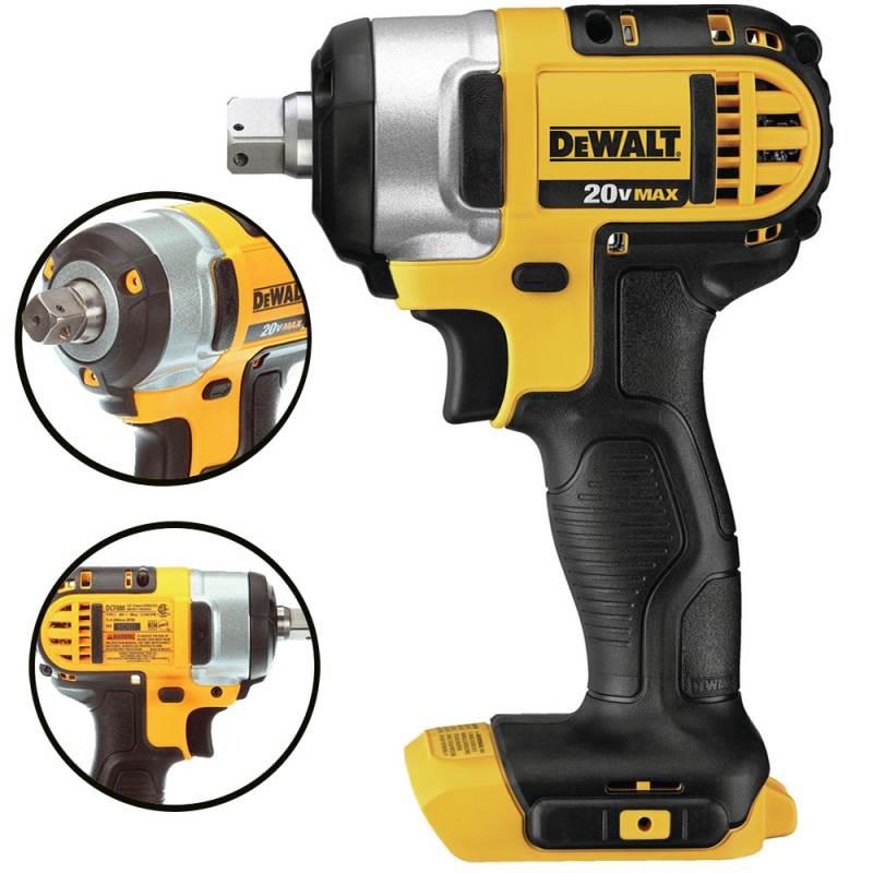 Chave de Impacto 1/2 POL 20V MAX sem Bateria e Carregador DCF880B DEWALT
