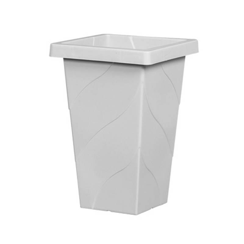 Vaso Grande Coluna Quadrado Marmorizado 28 Litros 115 PLASNEW