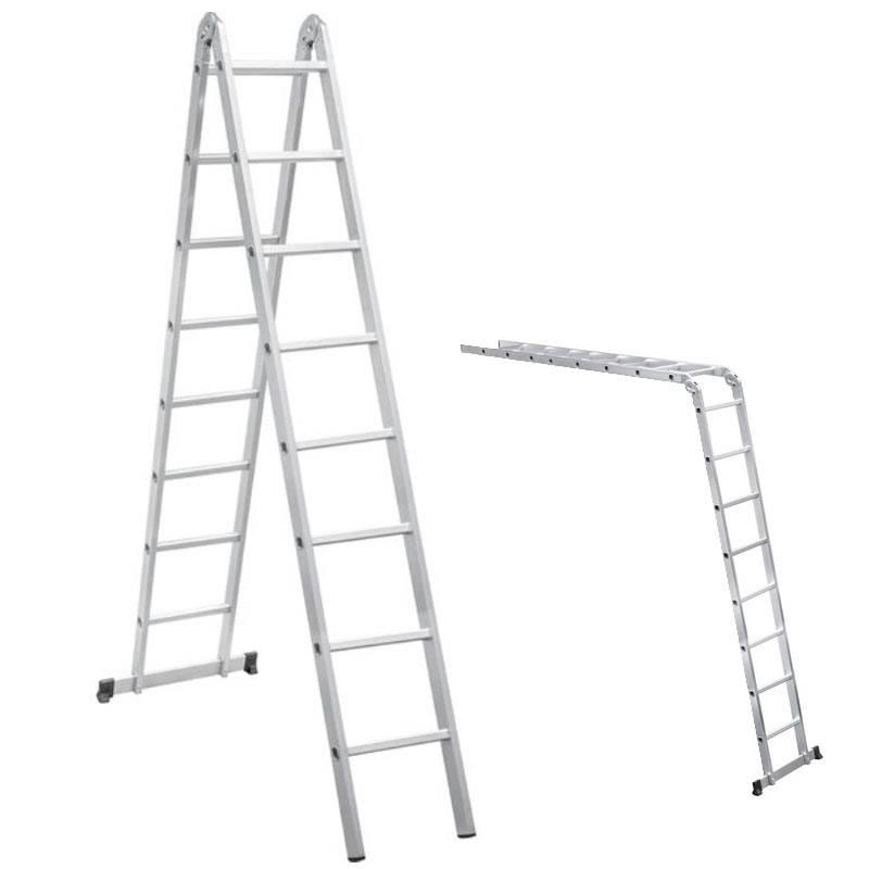 Escada de Alumínio Multifunção 2 x 8 Degraus 4.40 Metros VONDER