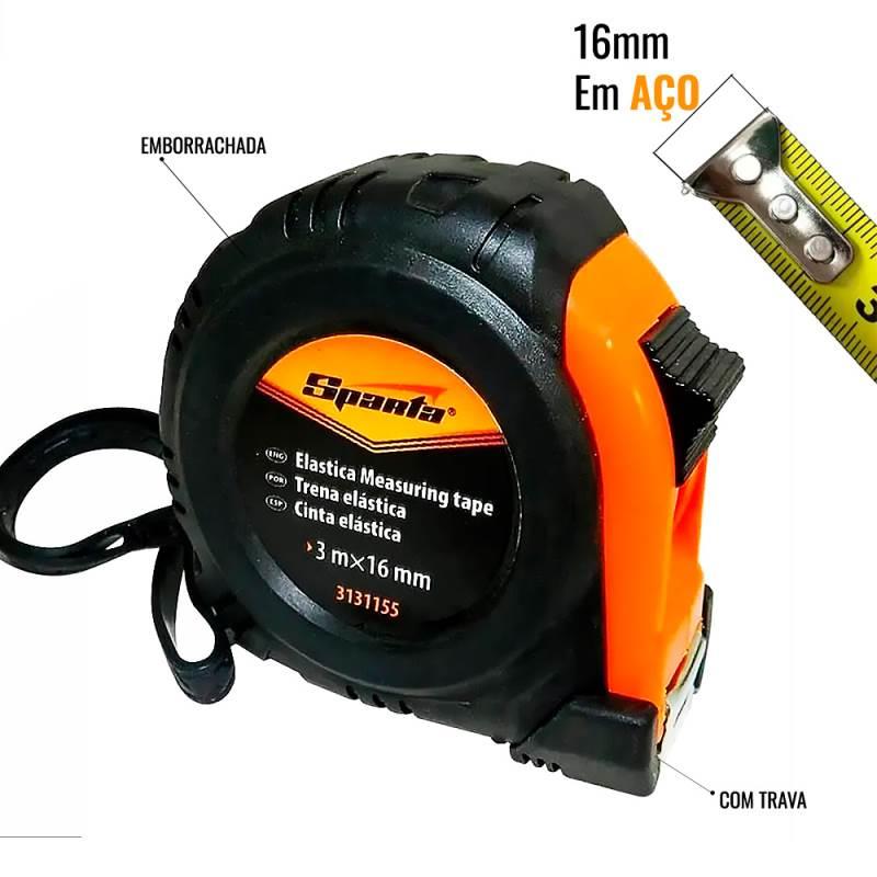 Trena de Aço 3 Metros com trava 3131155 SPARTA