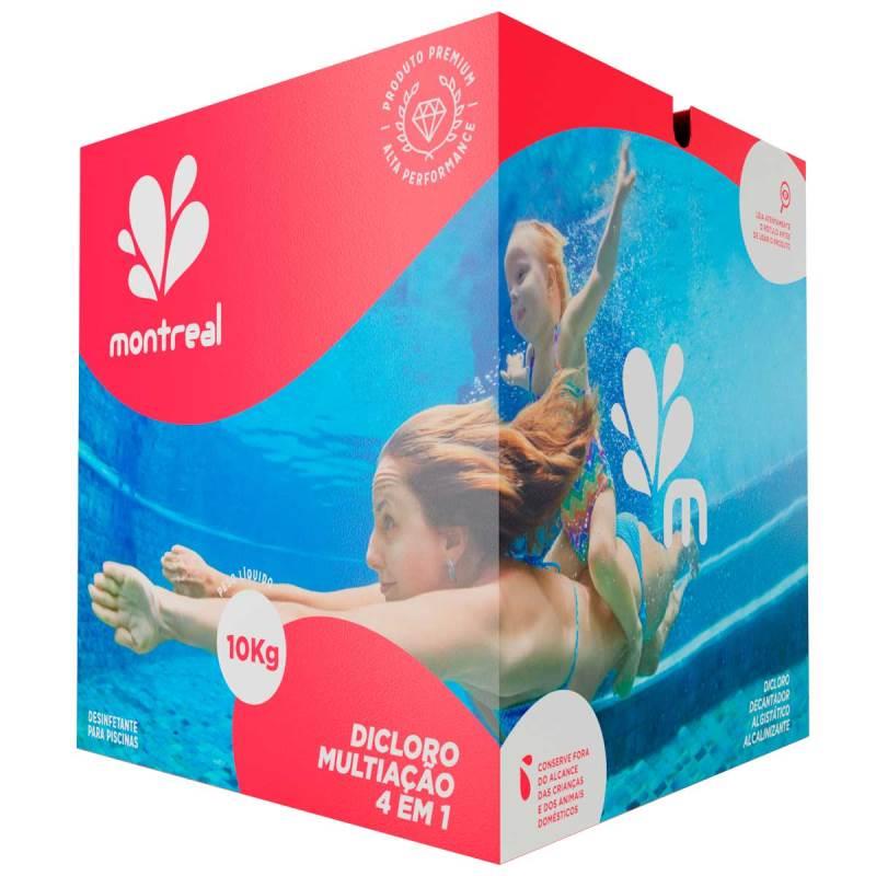 Cloro Granulado Dicloro 4 em 1 Multiação 10 KG MONTREAL