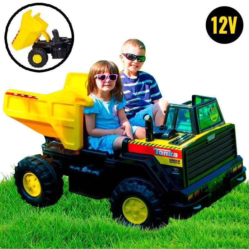 Caminhão Elétrico Infantil 12V Super Truck Tonka 2 Lugares Preto 929400 BEL