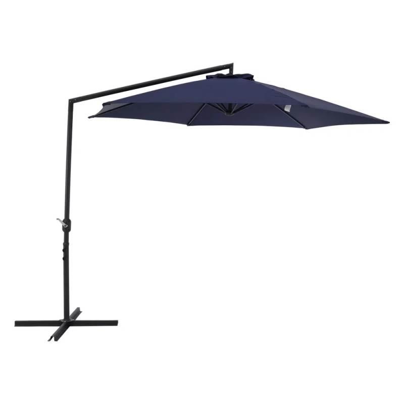 Ombrelone Suspenso Veneza 3 Metros Diâmetro com Manivela 832002 Azul BEL