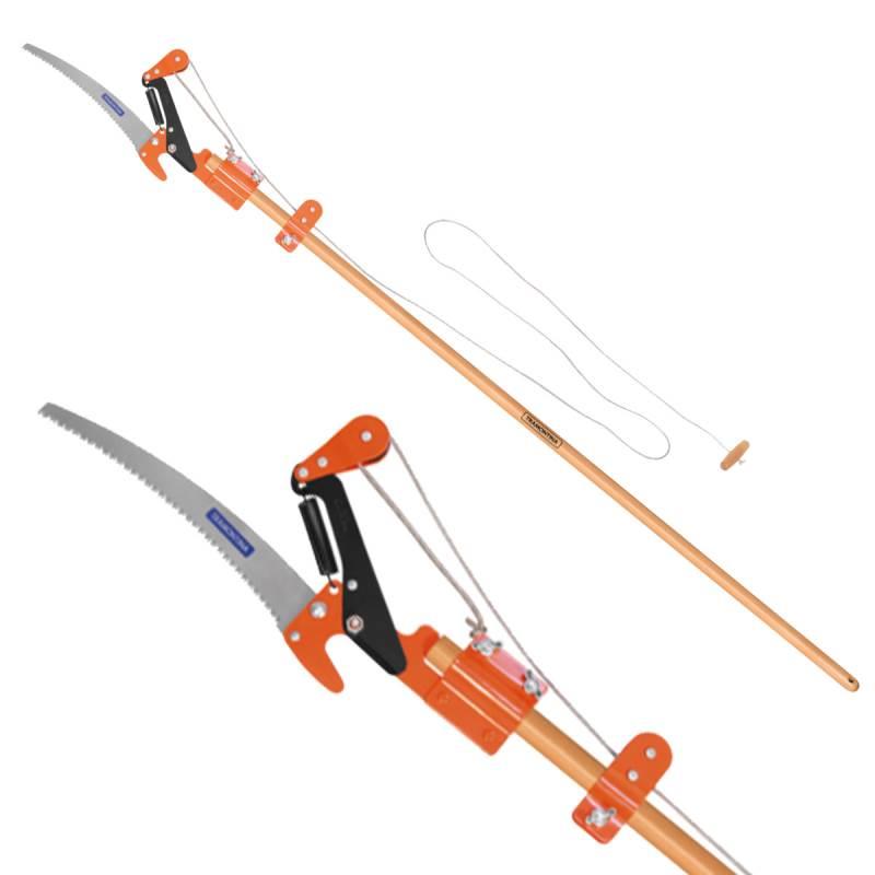 Serrote Podador para Galhos Altos em Aço com Cabo de Madeira 150 CM TRAMONTINA