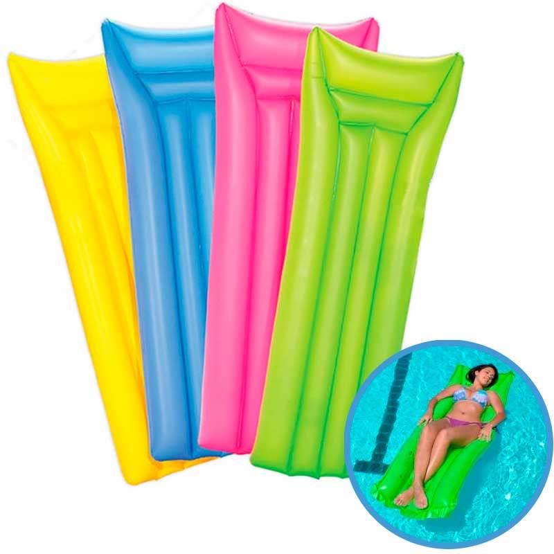 Colchão Inflável Para Piscina e Praia Cores Variadas 001831 MOR