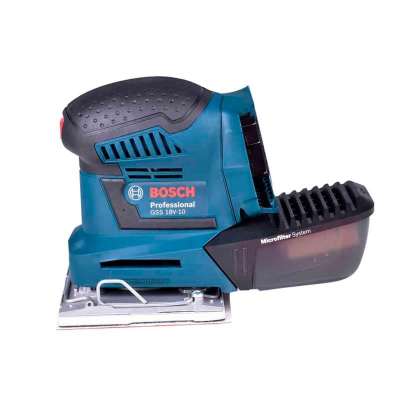 Lixadeira Orbital à Bateria GSS 18V-10 Professional sem Bateria e Carregador BOSCH
