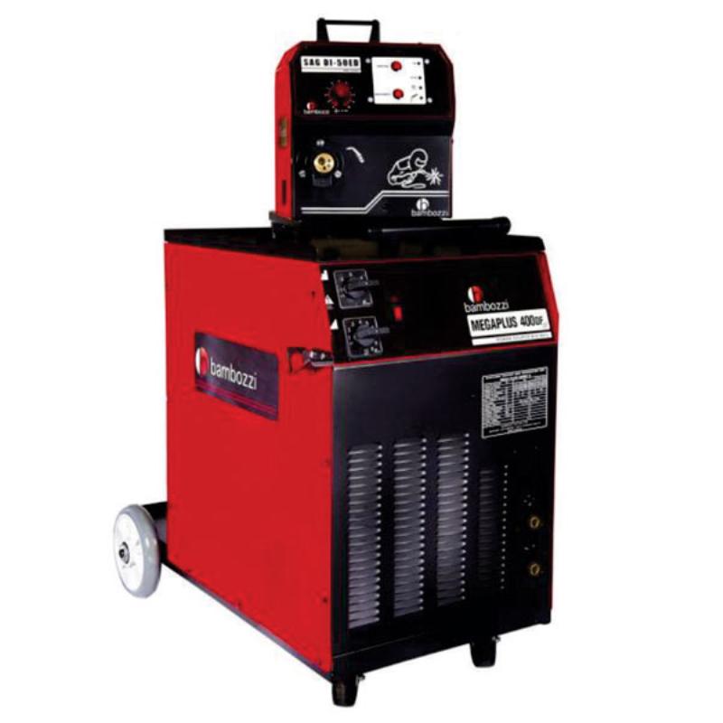 Solda Mig 400A Mega PLUS 400 com Cabeçote Externo 300A à 100% BAMBOZZI