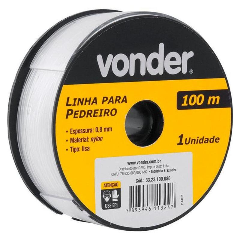 Linha Para Pedreiro Rolo 0.80 X 100 Metros VONDER
